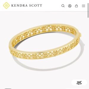 NWT Kendra Scott Gold Kelly Bangle S/M